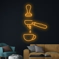thumbnail image 3 of Handmadetneonsign Coffee Machine Neon Sign, Cafe Neon Light, Coffee Cup LED Light, Drink Shop, 3 of 5