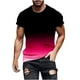 thumbnail image 1 of Mens Casual Pantalones Cortos Raya Impresión Suéter Fitness Deportes Camiseta, Poliéster Cuello Redondo Blusa para Al Aire Libre, Diario Y Primavera Verano Desgaste, 1 of 5