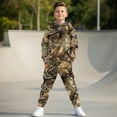 thumbnail image 5 of Uorisanigo Kids Sweat Suit Set - 2 Piece Oversized Soft Hunting Camouflage Forest Pullover Hoodie Sweatshirt and Jogger Pants for Boys Girls, Hoodies & Sweatpants Outfit, 5 of 7