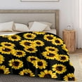 thumbnail image 3 of Sunflower Throw Blanket for Couch Sofa Bed Office Travel Camping,Soft Warm Blanket Gifts for Women Men Kids Blankets 30x40inch, 3 of 6