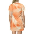 thumbnail image 4 of T-Shirt Dress- Orange creamsicle colors, 4 of 4