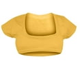 thumbnail image 4 of Women Low Cut Short Tank Top T Shirt Sexy Wrap Crop Top, 4 of 6