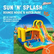Banzai Sun 'N Splash Fun Kids Inflatable Bounce House and Water Slide Park