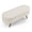 Beige+Linen, variant on MIKIBAMA 43.5 Inch Beige Oval Linen Storage Ottoman Bench Rubber Wood Legs for Living Room Bedroom Entryway