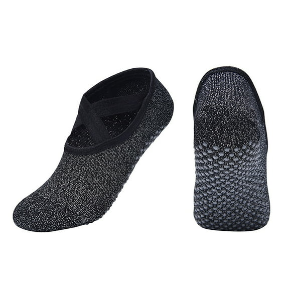 Coofit Chaussettes de Yoga Antidérapantes Respirantes Chaussettes de Ballet Coupe Basse pour Femmes Filles