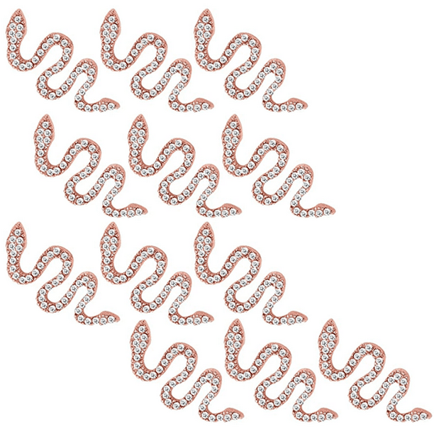 Joyas para decoración de uñas, joyería para decoración de uñas de serpiente, diamantes de imitación para decoración de uñas en 3D para accesorios para decoración de uñas MFZFUKR CPB-US-CJZ345-3