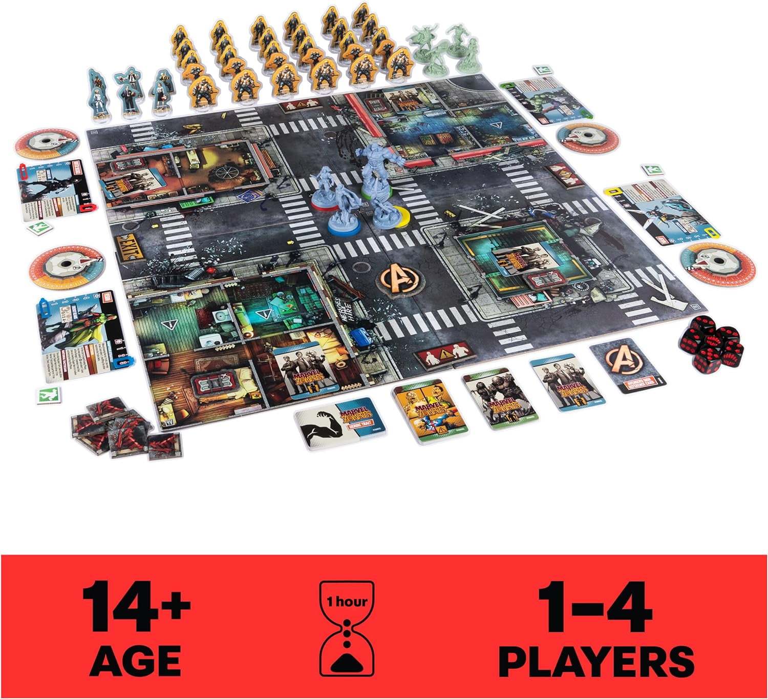 Marvel Zombies: Heroes’ Resistance, Marvel Comics Strategy Board Game, for Adults and Teens Ages 14+