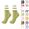thumbnail image 3 of Womens Slouch Scrunch Boot Socks, Retro Cushioned Knee High Soft Knit Sock Girls Casual Athletic, 3 of 5