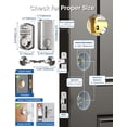 thumbnail image 6 of Veise Keyless Entry Door Lock with Handle, Keypad Deadbolt Smart Lock for Home Front Door, Satin Nickel, 6 of 8