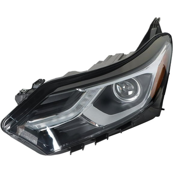 SEBLAFF Replacement for 2018 2019 2020 2021 Chevy Equinox Headlight with DRL Chrome Housing HID/Xenon Type Left Driver Side Headlamp 84818199 GM2502470