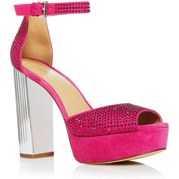 Michael Kors Womens Porter Platform Heels, Dragonfruit, 7.5 M