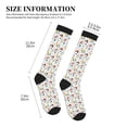 thumbnail image 4 of Sikiie Geometric Retro 1 Pairs Compression Socks for Men and Women 15-20 mmHg Running Support Socks, 4 of 7