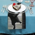 thumbnail image 4 of WERPE Cute Cat Polyester Cloth Napkins for Dining Table Kitchen Daily Party Housewarming Farmhouse Decor 2 PCS, 4 of 7