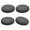 Grey, variant on Hugjasmine Pack Of 4 Elastic Round Stool Cover Faux Seat Slipcovers Water Resistant