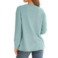 thumbnail image 4 of Shine Up Sweatshirts for Women Long Sleeve Shirts Fall Crewneck Loose Fit Lightweight Tops, 4 of 6