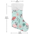 thumbnail image 7 of SKYSONIC Cow Print Christmas Stocking Personalized Large Candy Stocking Hanging Gift Xmas Stockings Decoration for Family Holiday Party Ornaments Decor Fireplace, 7 of 7