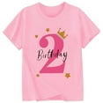 thumbnail image 3 of Tiijoy Toddler Girls 2Nd Birthday T-Shirt Letter Print Short Sleeve T Shirt, Sizes 1-2T, 3 of 3