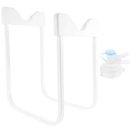 Raindrops  Water Jug Stand 5 Gallon Dispenser Bottle Convenience Bucket Office White