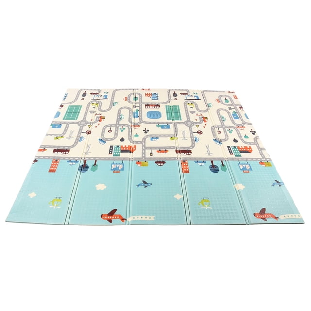 Sonew Baby Playing Mat,Foam Play Mat,Waterproof Baby Crawling Mat Cartoon Pattern Foldable Foam Living Room Floor Mat