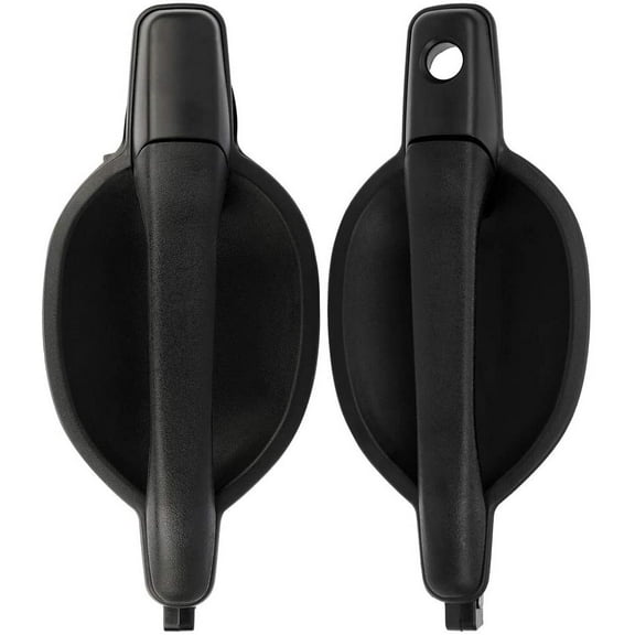 CCIYU Door Handles fit for 2004-2011 for Mitsubishi Endeavor Exterior Front Rear Driver Left Side Balck