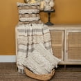 thumbnail image 4 of Parkland Collection Anika Eclectic Beige 52" x 67" WOVEN HANDLOOM Throw, 4 of 4