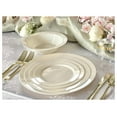 thumbnail image 3 of " OCCASIONS " 60 Plates Pack, Heavyweight Disposable Wedding Party Plastic Plates (10.5'' Dinner Plate, Plain Ivory), 3 of 6
