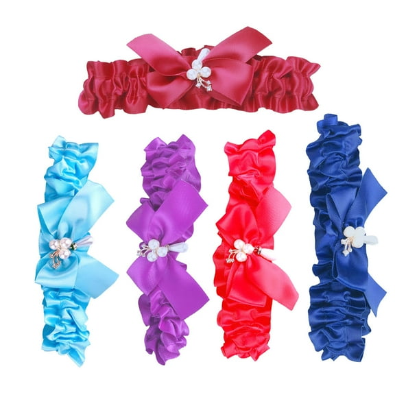 COSMOBETTY 1Pack Bridal Wedding Garters Purple 40x2x0.4in High Elastic Material for Bride Adjustable Comfortable