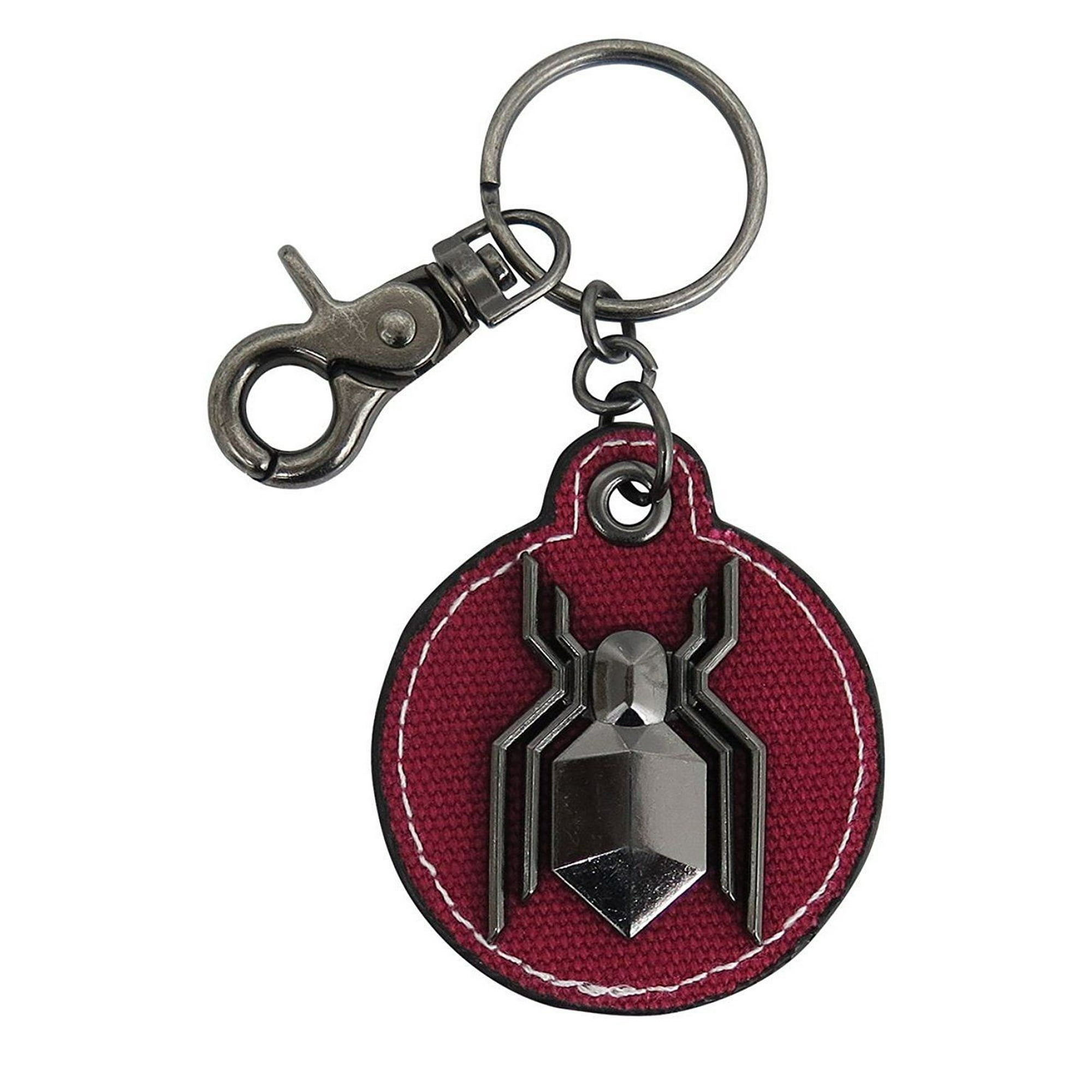 Marvel Spider Man Movie Logo Metal Keychain Keyring Spiderman