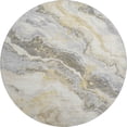 thumbnail image 2 of Addison Rugs Mayfield Premium Machine Washable Transitional Abstract Gold Round Rug, 8' x 8', 2 of 6