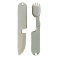 thumbnail image 1 of Halloween Kitchen Decor 2 In 1 Camping Eating Utensils Set Reusable Camping Utensils Set Compact Spoon Fork Cutlery Travel Utensils For Lunch Hiking Outdoor Small round Dining Table Set for 4 Modern, 1 of 8