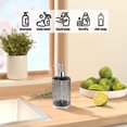 thumbnail image 4 of Round Wave Design Hand Soap Dispenser Bottle, Stylish Refillable Lotion Pump Container for Bathroom and Kitchen, Decorative Hand Wash Bottle for Modern Home Sink Station and Vanity Use, 420ml, Gray, 4 of 7