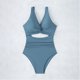 thumbnail image 1 of Acyse 2025 Womens Bikinis Clearance Juniors New Solid Color Hollow Swimsuit, 1 of 4