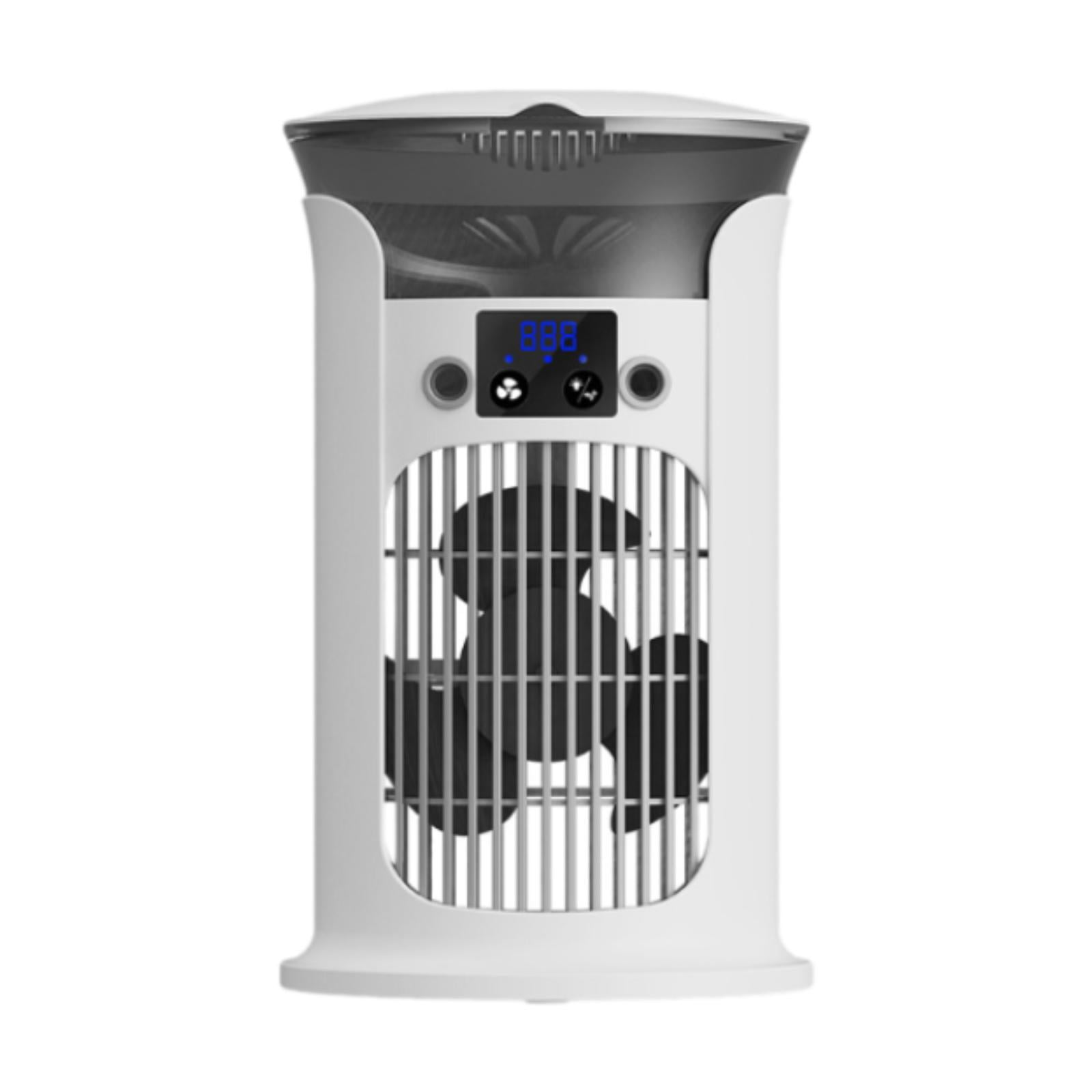 veasfak Portable Air Conditioner Compact Portable Air Fan for Office Desk Car white