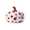 Red, variant on 4.33×4.72in Fall Decorations for Home Polka Dot Art Round Pumpkin Decor Durable Glossy Red and White Accent Entryway Table Decor Centerpiece Table Decorations Home Decor for Shelves Mantel