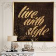 thumbnail image 3 of Citations Or Glam en Direct avec Style - Toile Encadrée Mode, 3 of 3