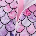 thumbnail image 6 of Marendyee Girls Mermaid Long Sleeve Swimsuit One Piece Bathing Suit Zipper with UPF 50+ Rashguard Swimwear Printed One Piece Beach 3-4 Years 110 CM, 6 of 16