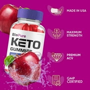 Bio Pure Keto ACV Gummies, BioPure Keto ACV Max Strength Gummy (3 Pack)