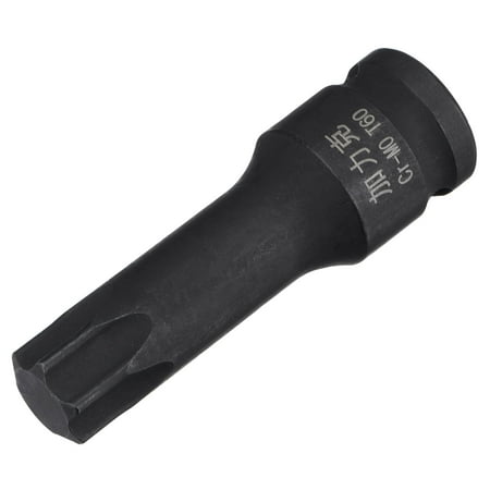 

Uxcell T60 Impact Torx Bit Socket 3/8 Square Drive 60mm Length CR-MO Metric Sizes