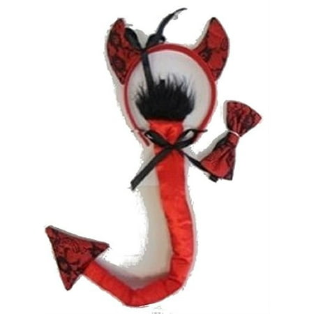 Halloween Wholesalers Devil Costume Accessory Kit (Head band, Tail, Bow Tie)