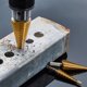 thumbnail image 5 of Broca escalonada para ranuras, placa de aluminio y Metal, juego de cortador de orificios de acero de alta velocidad Likrtyny 5yd8dk1bg6lu1qu0, 5 of 9