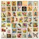 thumbnail image 2 of Sellos postales vintage, 50 unidades, estilo retro renacentista, 2 of 2