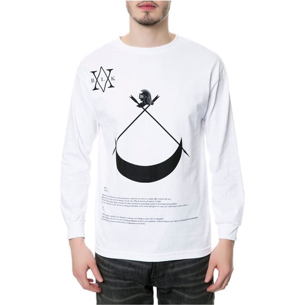 Camiseta gráfica Black Scale The Definition LS para hombre blanca pequeña
