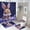 AA-2, variant on Cute Bee on Flower Shower Curtain Bathroom Sets Toilet Lid Rug, Bath Mat And Contour Mat, Shower Curtain 4Pcs