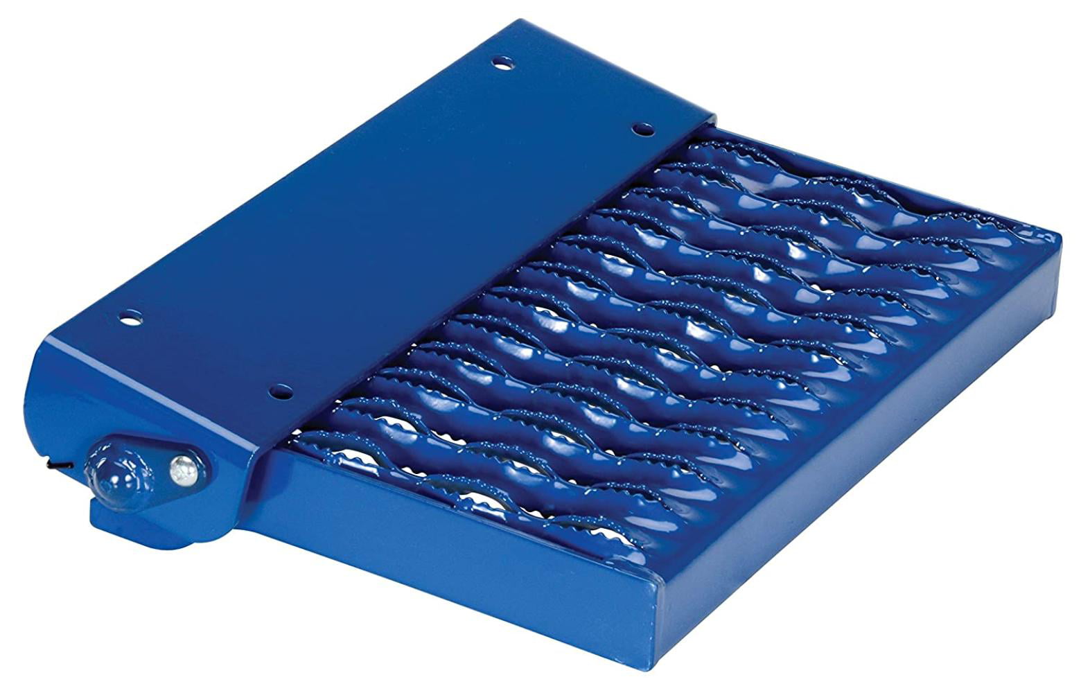 in. Vestil SFS-149-SL Serrated Fold Up Step Steel Step Depth 13-11/16 Step Width Spring Loaded 9-1/2 Overall Length in. 10-1/4 350 lbs Capacity in.