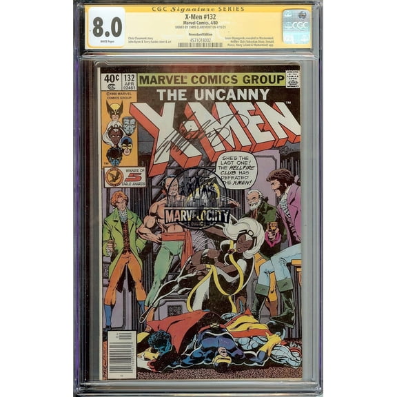 Uncanny X-Men #132 Hellfire Club CGC 8.0 Signed Chris Claremont