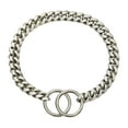 thumbnail image 2 of lionlar Large Dog Chain Collar Choker Cuban Heavy Duty Strong for Training Walking Small 30.5cm, 2 of 9
