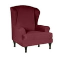 thumbnail image 1 of DYstyle Solid 2-Piece Stretch Wingback Armchair Slipcover, 1 of 2