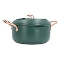 thumbnail image 3 of Deep Fryer Pot, Double Handles Iron Janpanese Style Tempura Frying Pot with , Lid And Oil Drip Drainer Rack Multifunctional Cooking Pot for French Fries Chicken Wings, 3 of 7