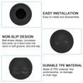 thumbnail image 4 of Unique Bargains 0.59'(15mm) Chair Feet Replacement Plastic Camping Chair Leg Tips Cap Protector Black 4 Pack, 4 of 7