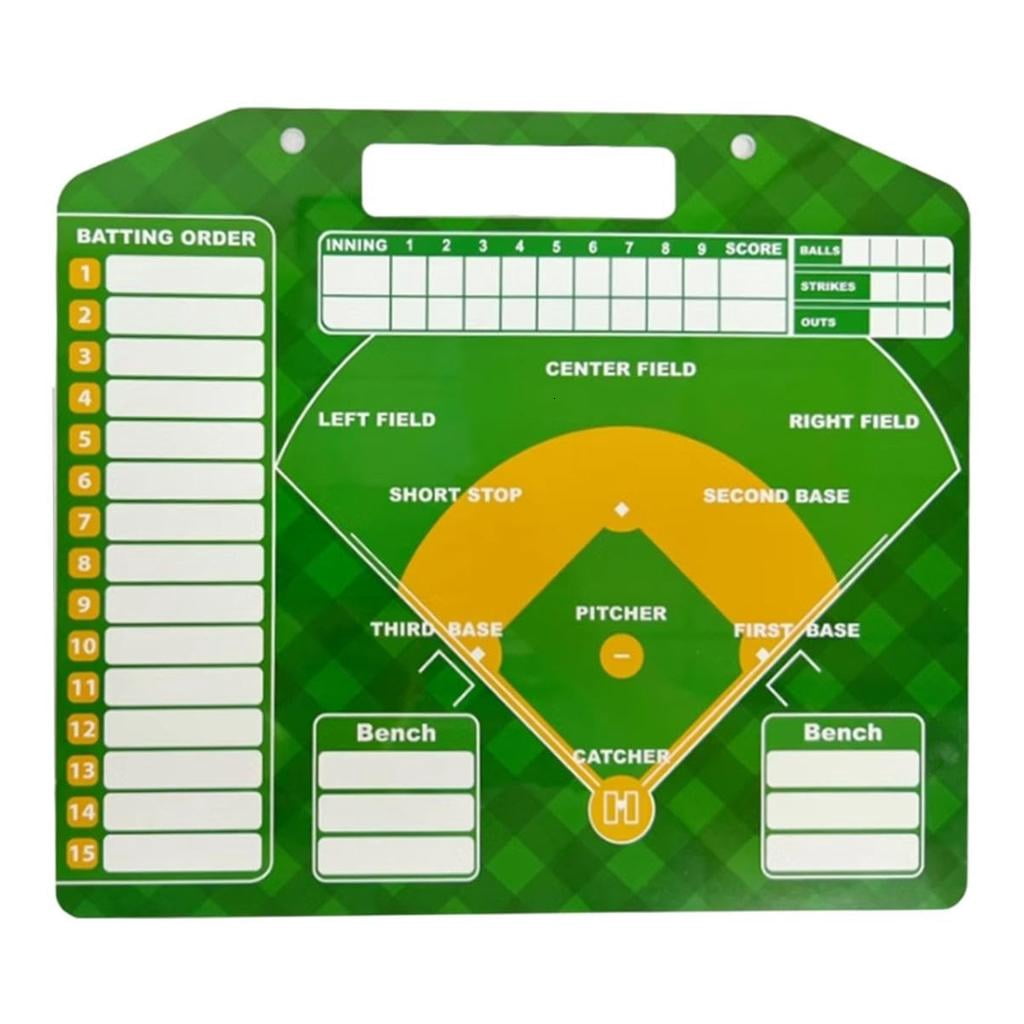 Baseball Strategy Clipboard Baseball Coaching Dry Erases Board Double Sided Baseball Lineups Board Coaching Equipment